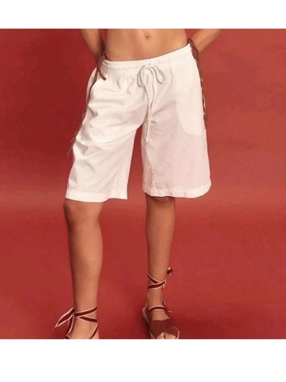 Free People Saylor Poplin Pull On Shorts NWOT